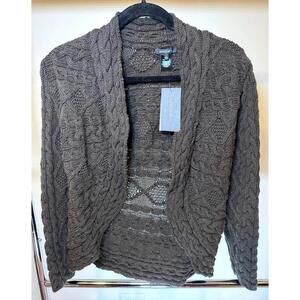 Lafayette 148 New York Cable Knit Cardigan - Size L